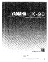 Yamaha K-98 - Owners Manual 